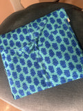 PIGIAMA SETA FANTASIA CORTO STAMPA FIORE BLU ROYAL