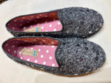 FRIULANE BOUCLE’ GRIGIO CON PAILLETTES