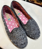 FRIULANE BOUCLE’ GRIGIO CON PAILLETTES