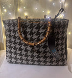 BORSA AUDREY PIED DE POULE