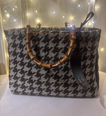 BORSA AUDREY PIED DE POULE