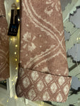 KIMONO COTONE BEIGE ROSE’ STAMPATO BICOLORE