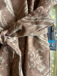 KIMONO COTONE BEIGE ROSE’ STAMPATO BICOLORE