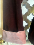 KIMONO VELLUTO COTONE CIOCCOLATO