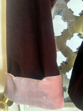 KIMONO VELLUTO COTONE CIOCCOLATO