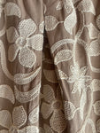 GONNA COTONE RICAMATO BEIGE