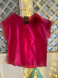 CAMICIA SHANTUNG SETA FUXIA