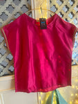 CAMICIA SHANTUNG SETA FUXIA