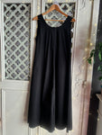 VESTITO SCAMICIATO COTONE NERO