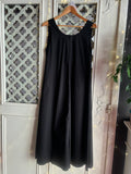 VESTITO SCAMICIATO COTONE NERO