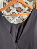 VESTITO SCAMICIATO COTONE NERO