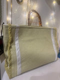 BORSA GRACE CANVAS COTONE VERDE