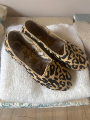 FRIULANE CAVALLINO LEOPARDO SINTETICO CON INTERNO STAMPA CERVI