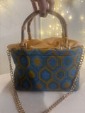 BORSA LIZ JACQUARD ESAGONALE