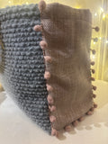BORSA AUDREY LANA BOUCLE' BICOLOR GRIGIO