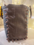 BORSA AUDREY LANA BOUCLE' BICOLOR GRIGIO