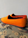 FRIULANE VELLUTO ARANCIONE CON GROS-GRAIN ARANCIONE