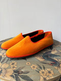 FRIULANE VELLUTO ARANCIONE CON GROS-GRAIN ARANCIONE