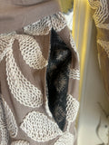 KIMONO COTONE RICAMATO BEIGE