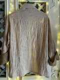 KIMONO COTONE DESERTO RICAMATO A MANO