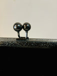 POCHETTE CLIC CLAC VELLUTO MARRONE