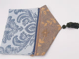 POCHETTE VELLUTO DAMASCATO AZZURRO