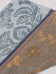 POCHETTE VELLUTO DAMASCATO AZZURRO