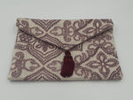 POCHETTE VELLUTO BROCCATO ROSA ANTICO