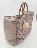 BORSA GRACE TESSUTO BROCCATO CON INTERNO TOILE DE JOUY