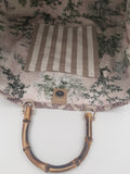 BORSA GRACE TESSUTO BROCCATO CON INTERNO TOILE DE JOUY