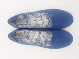 FRIULANE VELLUTO ZIGRINATO OTTANIO CON INTERNO TOILE DE JOUY