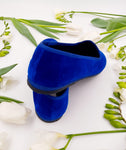 FRIULANE VELLUTO BLUETTE CON GROS-GRAIN BLUETTE