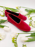 FRIULANE VELLUTO FUXIA CON GROS-GRAIN FUXIA