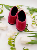 FRIULANE VELLUTO FUXIA CON GROS-GRAIN FUXIA